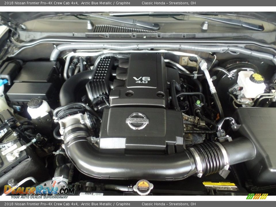 2018 Nissan Frontier Pro-4X Crew Cab 4x4 Arctic Blue Metallic / Graphite Photo #33