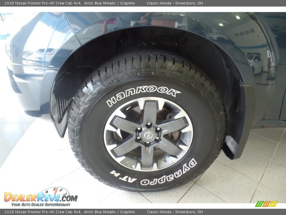 2018 Nissan Frontier Pro-4X Crew Cab 4x4 Arctic Blue Metallic / Graphite Photo #34