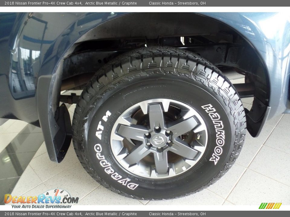 2018 Nissan Frontier Pro-4X Crew Cab 4x4 Arctic Blue Metallic / Graphite Photo #36