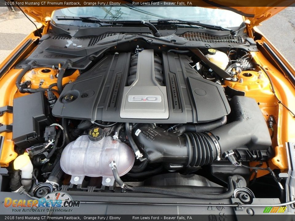 2018 Ford Mustang GT Premium Fastback 5.0 Liter DOHC 32-Valve Ti-VCT V8 Engine Photo #8