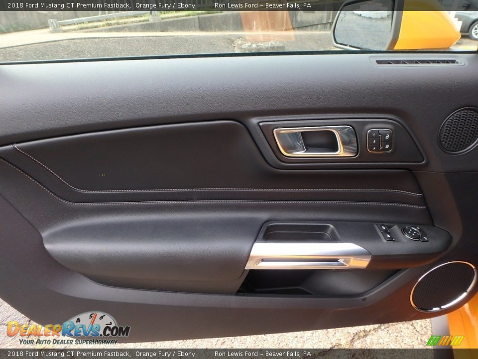 2018 Ford Mustang GT Premium Fastback Orange Fury / Ebony Photo #14