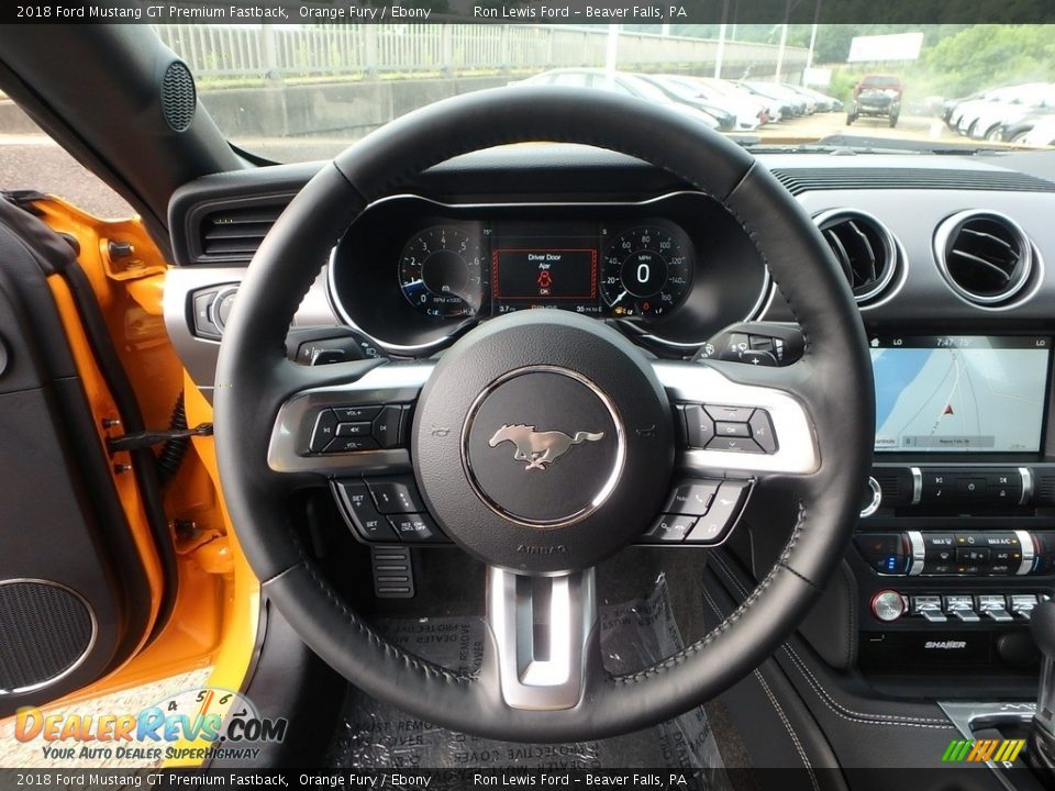 2018 Ford Mustang GT Premium Fastback Steering Wheel Photo #16