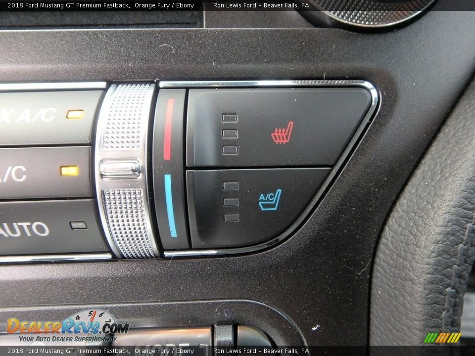 2018 Ford Mustang GT Premium Fastback Orange Fury / Ebony Photo #18