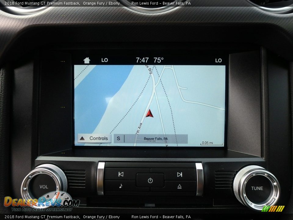 Navigation of 2018 Ford Mustang GT Premium Fastback Photo #19