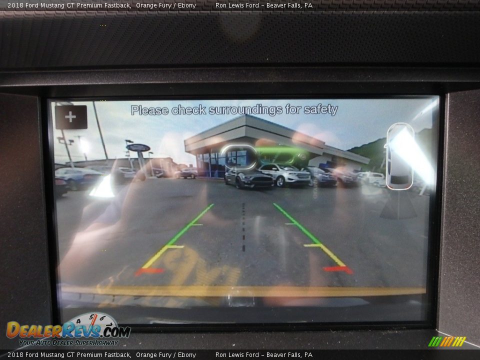 2018 Ford Mustang GT Premium Fastback Orange Fury / Ebony Photo #20