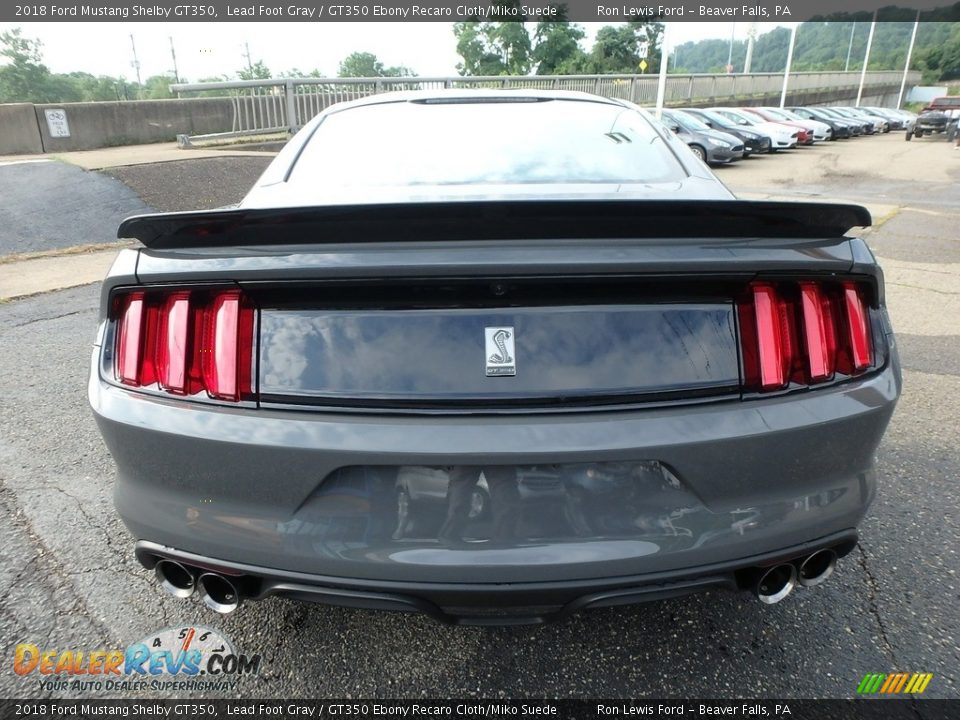 2018 Ford Mustang Shelby GT350 Lead Foot Gray / GT350 Ebony Recaro Cloth/Miko Suede Photo #3