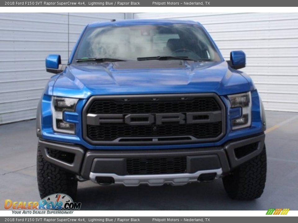 2018 Ford F150 SVT Raptor SuperCrew 4x4 Lightning Blue / Raptor Black Photo #2