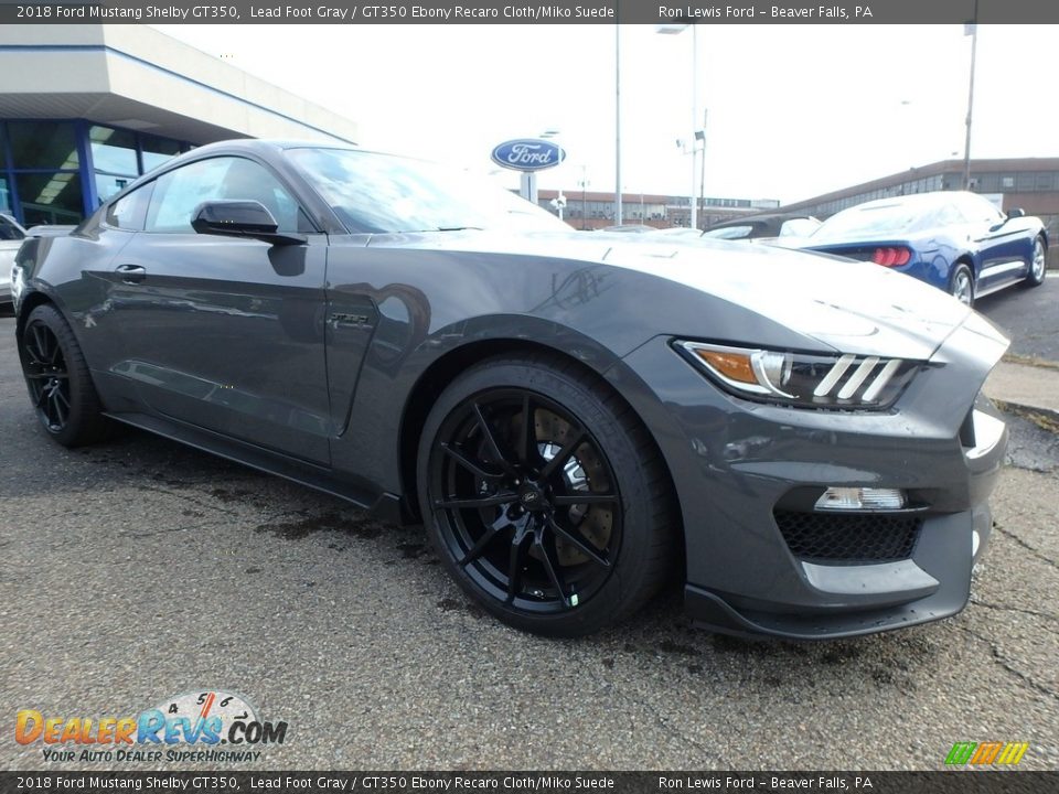 2018 Ford Mustang Shelby GT350 Lead Foot Gray / GT350 Ebony Recaro Cloth/Miko Suede Photo #8