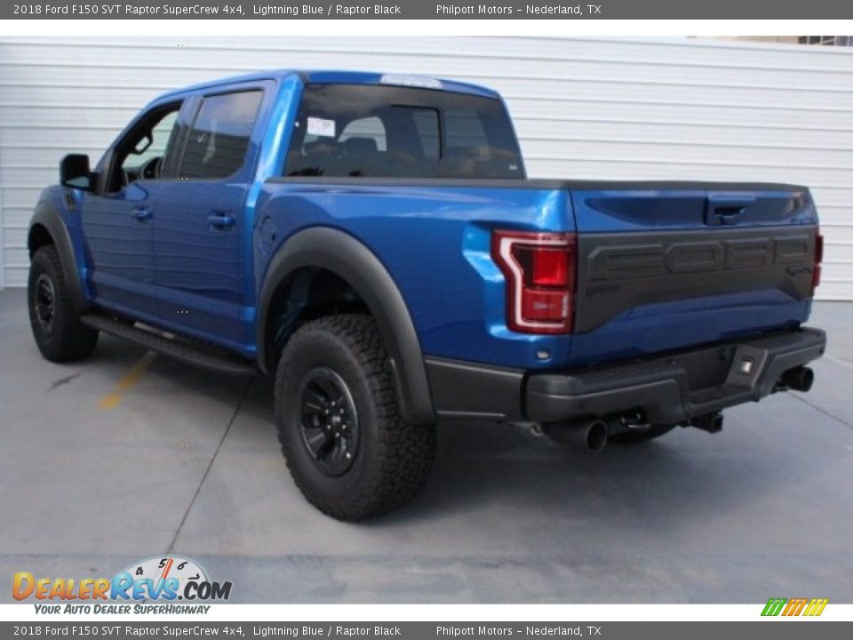 2018 Ford F150 SVT Raptor SuperCrew 4x4 Lightning Blue / Raptor Black Photo #7