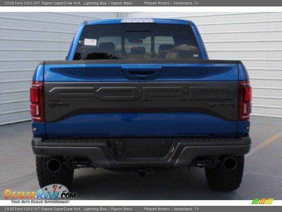 2018 Ford F150 SVT Raptor SuperCrew 4x4 Lightning Blue / Raptor Black Photo #8