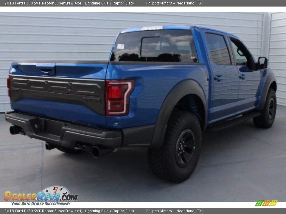 2018 Ford F150 SVT Raptor SuperCrew 4x4 Lightning Blue / Raptor Black Photo #9