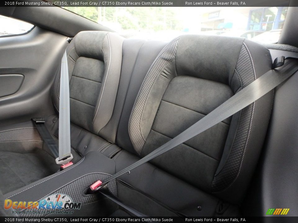 Rear Seat of 2018 Ford Mustang Shelby GT350 Photo #13