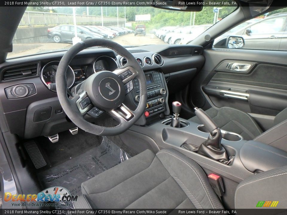 GT350 Ebony Recaro Cloth/Miko Suede Interior - 2018 Ford Mustang Shelby GT350 Photo #15