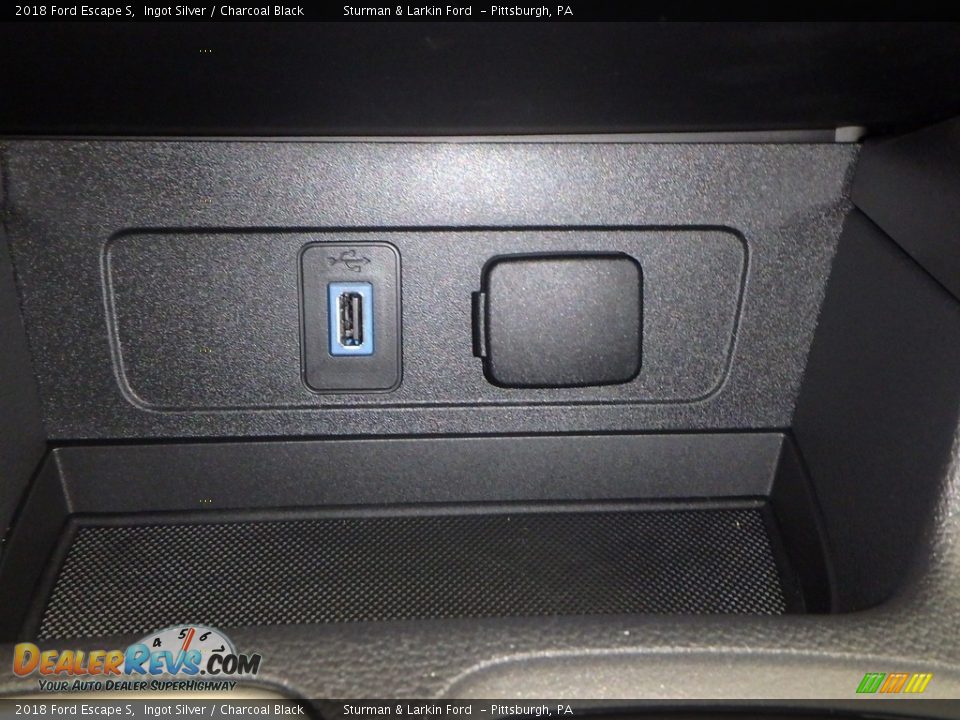 2018 Ford Escape S Ingot Silver / Charcoal Black Photo #13