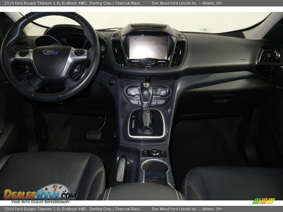 2014 Ford Escape Titanium 1.6L EcoBoost 4WD Sterling Gray / Charcoal Black Photo #16