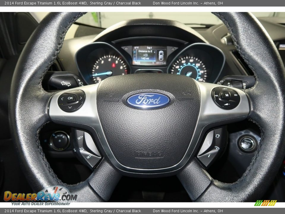 2014 Ford Escape Titanium 1.6L EcoBoost 4WD Sterling Gray / Charcoal Black Photo #17