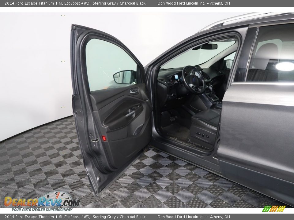 2014 Ford Escape Titanium 1.6L EcoBoost 4WD Sterling Gray / Charcoal Black Photo #27