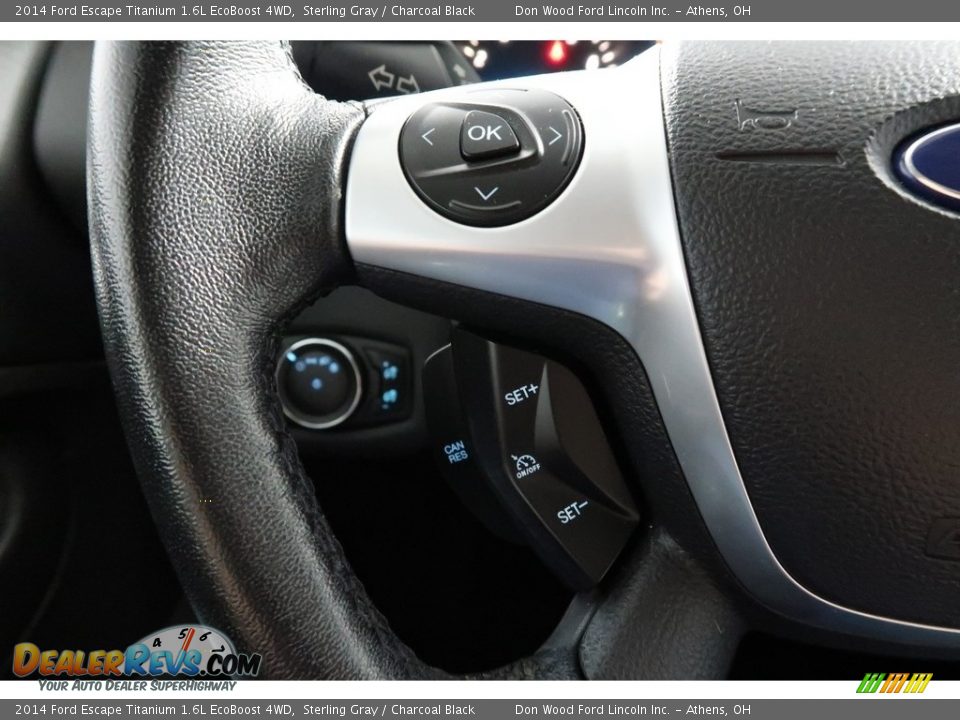 2014 Ford Escape Titanium 1.6L EcoBoost 4WD Sterling Gray / Charcoal Black Photo #31
