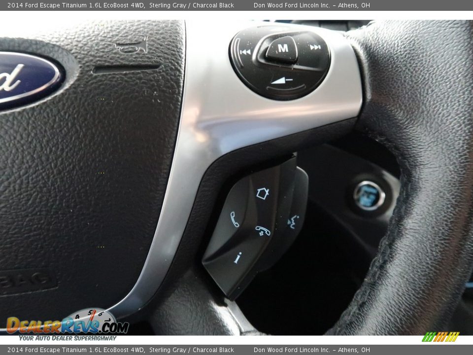 2014 Ford Escape Titanium 1.6L EcoBoost 4WD Sterling Gray / Charcoal Black Photo #32
