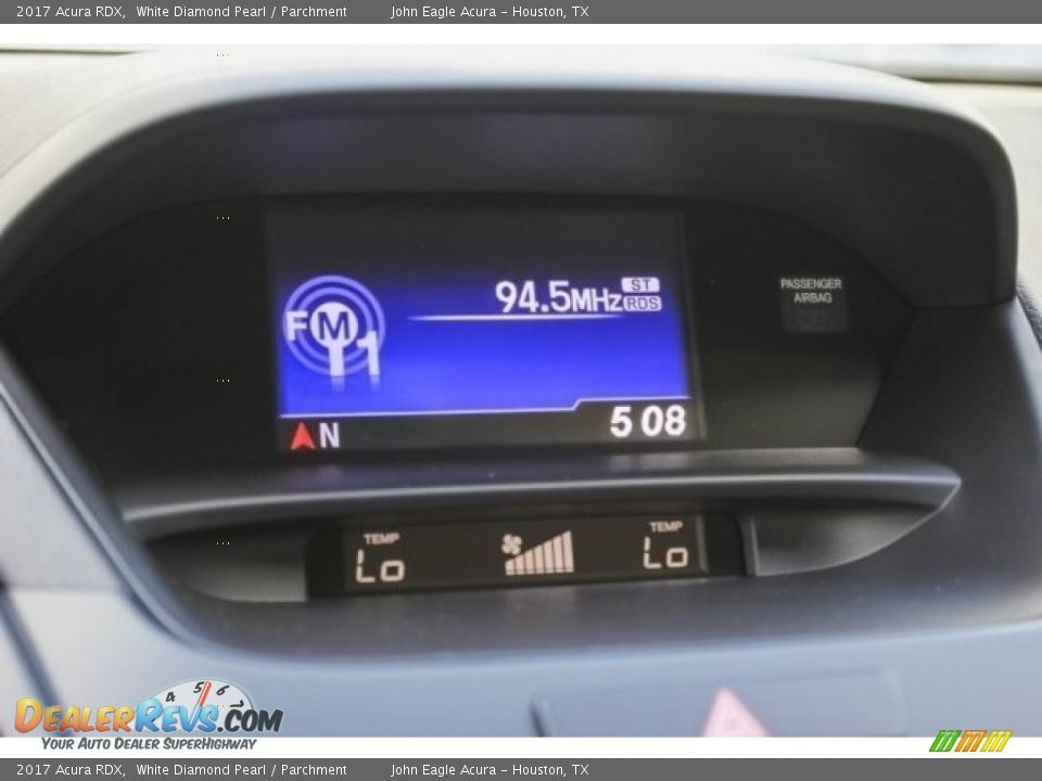 2017 Acura RDX White Diamond Pearl / Parchment Photo #23