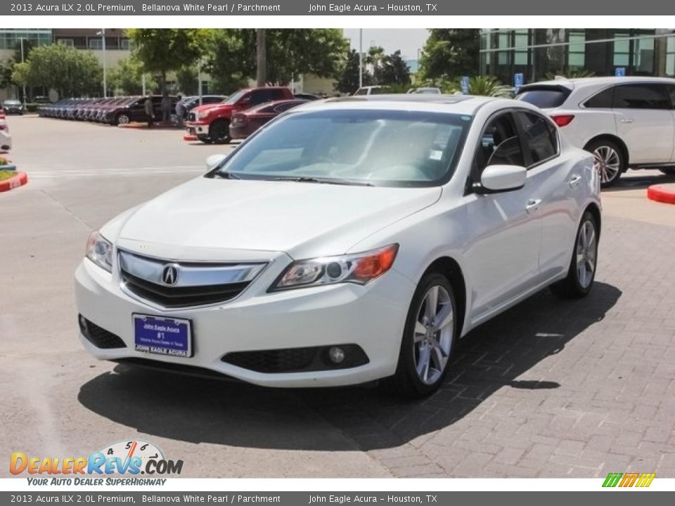 2013 Acura ILX 2.0L Premium Bellanova White Pearl / Parchment Photo #3