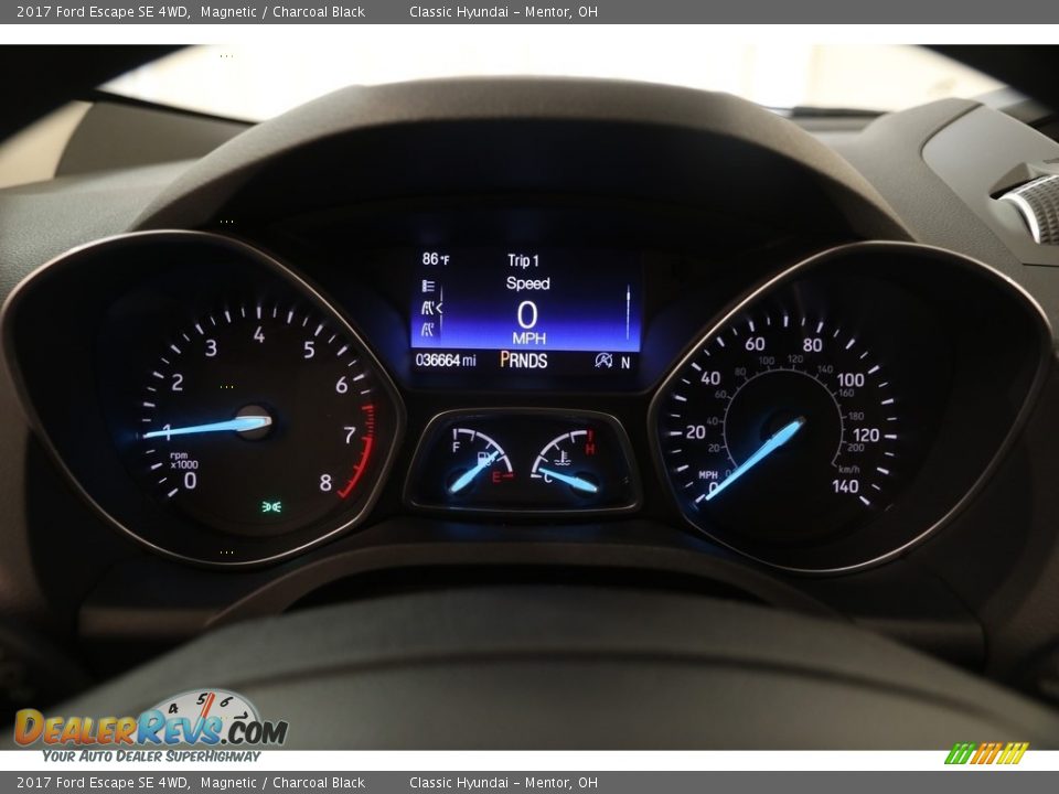 2017 Ford Escape SE 4WD Magnetic / Charcoal Black Photo #8