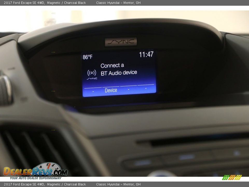 2017 Ford Escape SE 4WD Magnetic / Charcoal Black Photo #10