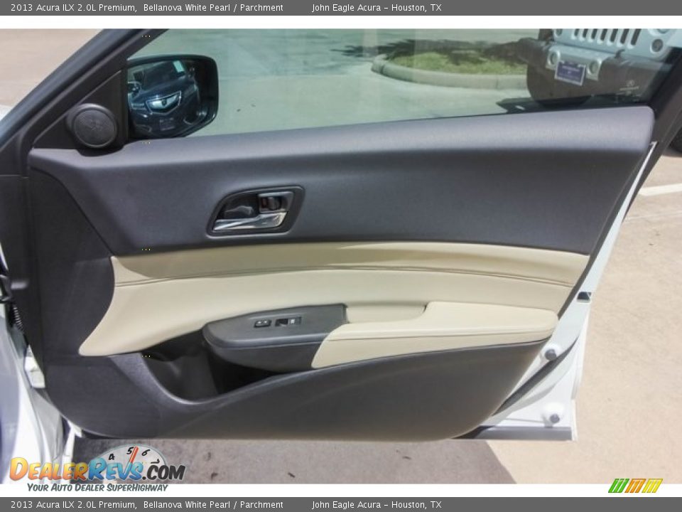 2013 Acura ILX 2.0L Premium Bellanova White Pearl / Parchment Photo #25