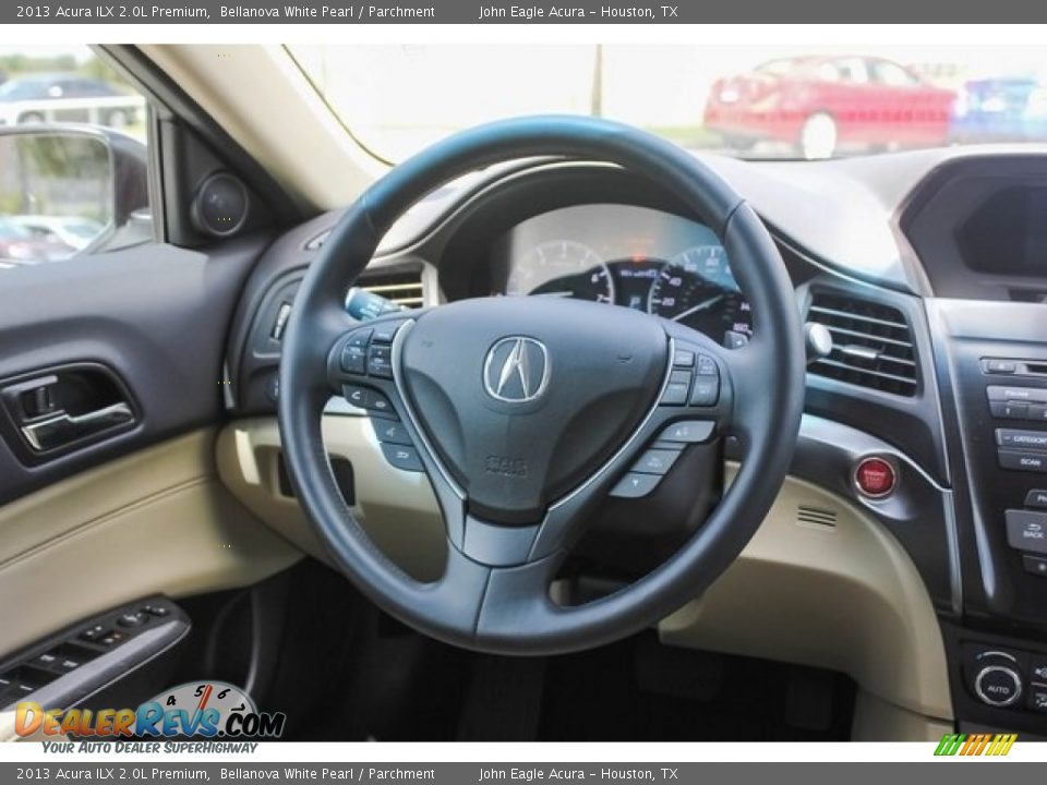 2013 Acura ILX 2.0L Premium Bellanova White Pearl / Parchment Photo #28
