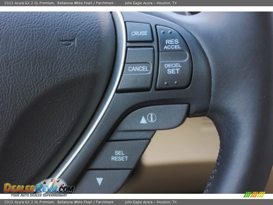 2013 Acura ILX 2.0L Premium Bellanova White Pearl / Parchment Photo #31