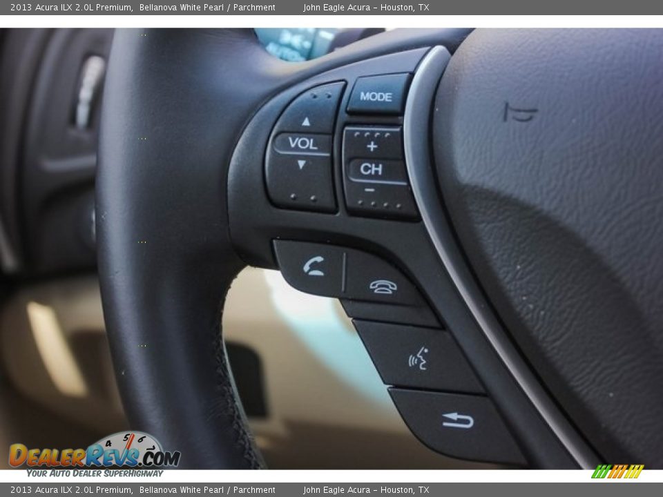 2013 Acura ILX 2.0L Premium Bellanova White Pearl / Parchment Photo #34