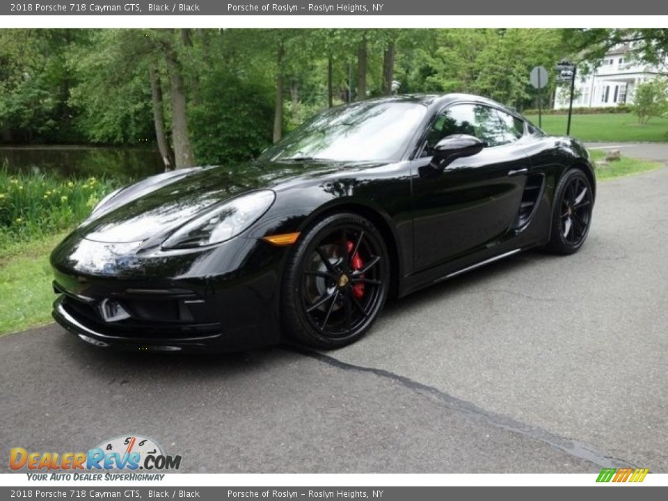 Black 2018 Porsche 718 Cayman GTS Photo #3