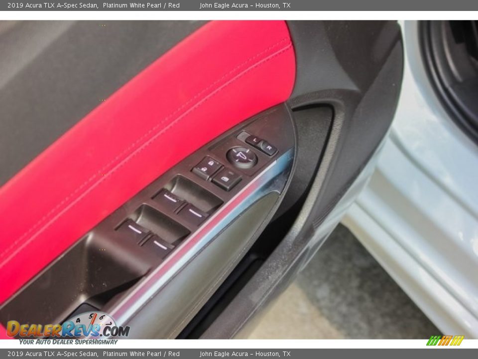2019 Acura TLX A-Spec Sedan Platinum White Pearl / Red Photo #15