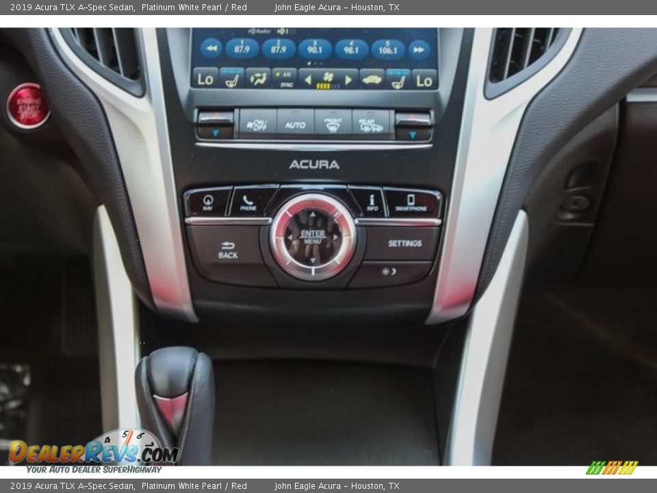 2019 Acura TLX A-Spec Sedan Platinum White Pearl / Red Photo #33
