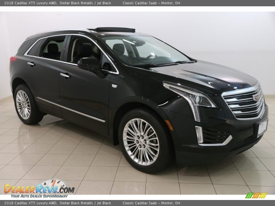 2018 Cadillac XT5 Luxury AWD Stellar Black Metallic / Jet Black Photo #1
