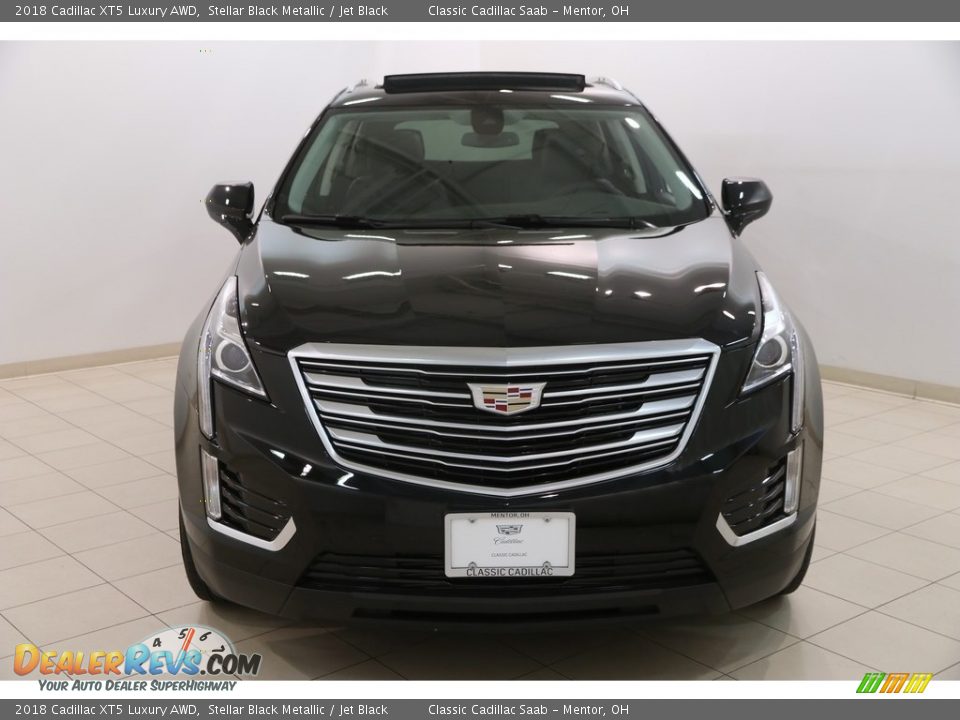 2018 Cadillac XT5 Luxury AWD Stellar Black Metallic / Jet Black Photo #2