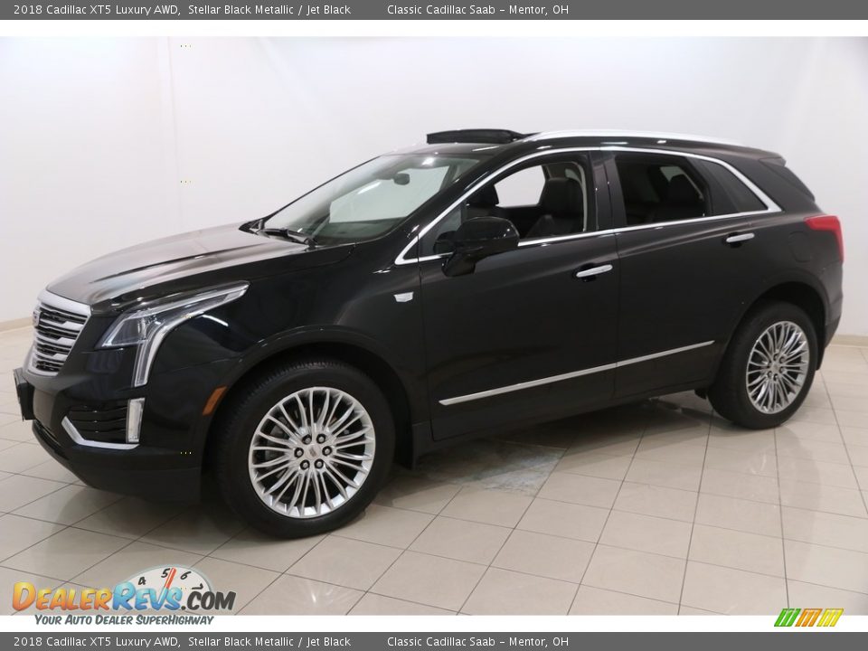 2018 Cadillac XT5 Luxury AWD Stellar Black Metallic / Jet Black Photo #3