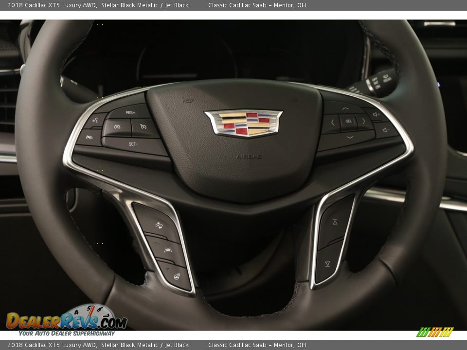 2018 Cadillac XT5 Luxury AWD Stellar Black Metallic / Jet Black Photo #8