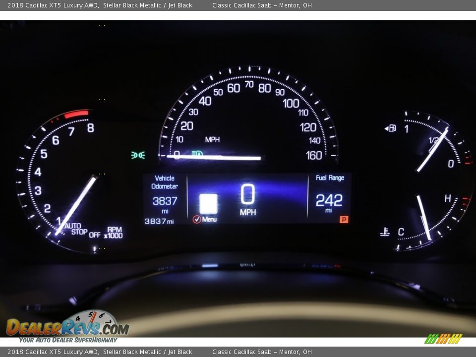 2018 Cadillac XT5 Luxury AWD Stellar Black Metallic / Jet Black Photo #9