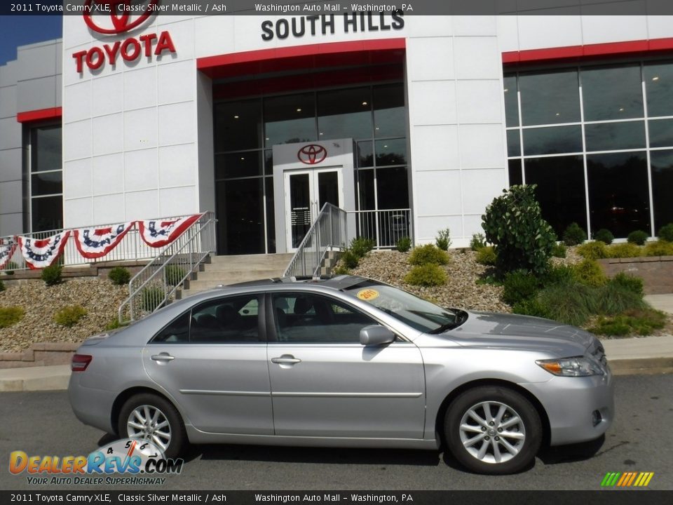2011 Toyota Camry XLE Classic Silver Metallic / Ash Photo #2