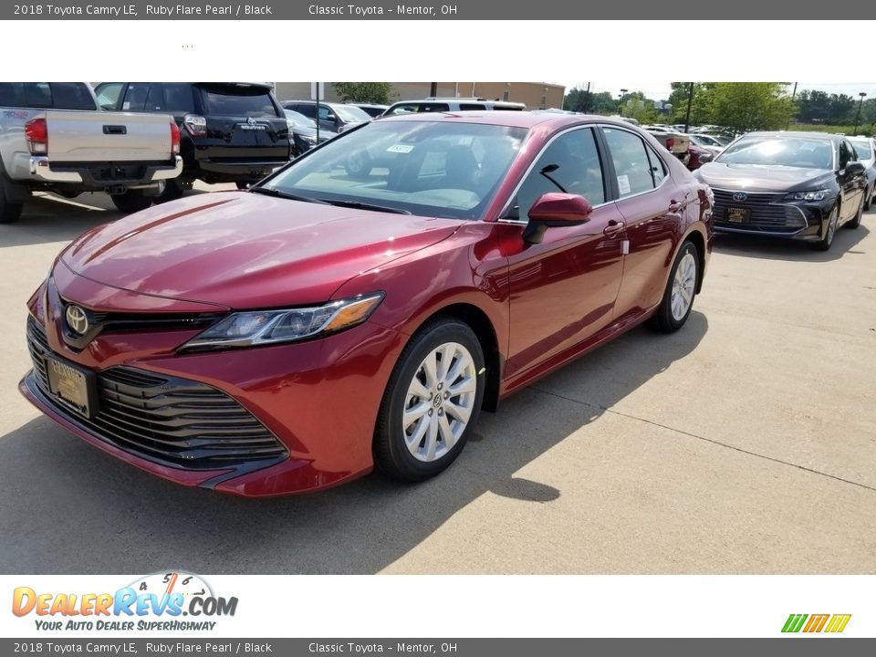 2018 Toyota Camry LE Ruby Flare Pearl / Black Photo #1