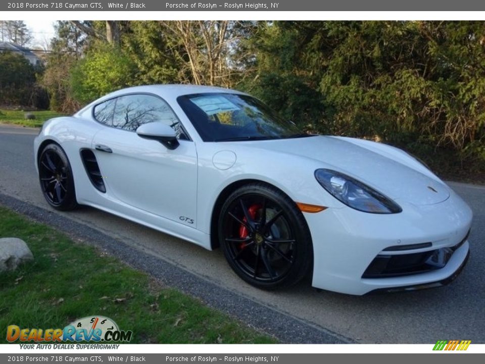 2018 Porsche 718 Cayman GTS White / Black Photo #1