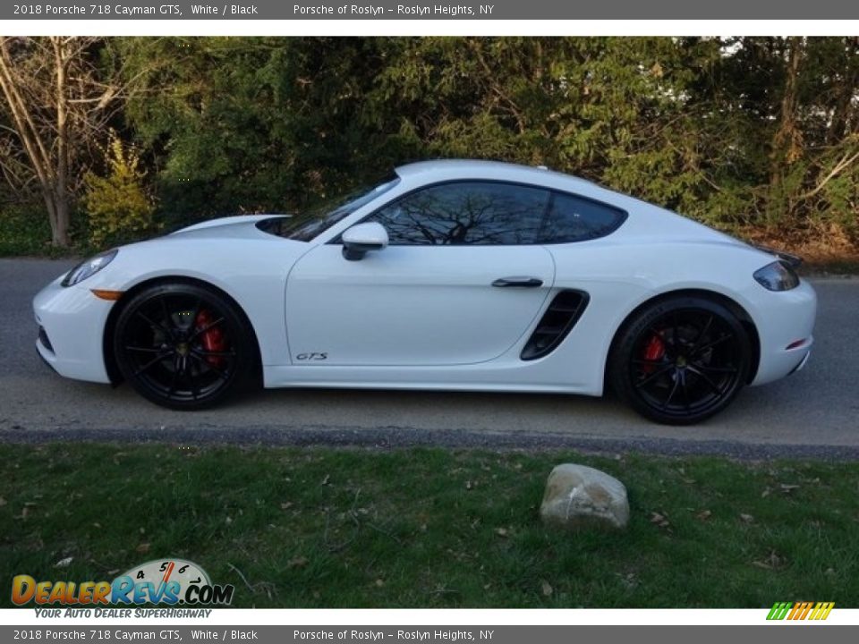 2018 Porsche 718 Cayman GTS White / Black Photo #4