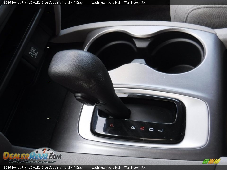 2016 Honda Pilot LX AWD Steel Sapphire Metallic / Gray Photo #16