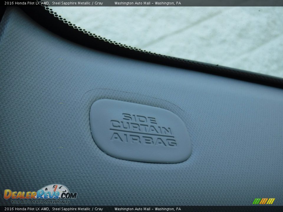 2016 Honda Pilot LX AWD Steel Sapphire Metallic / Gray Photo #18