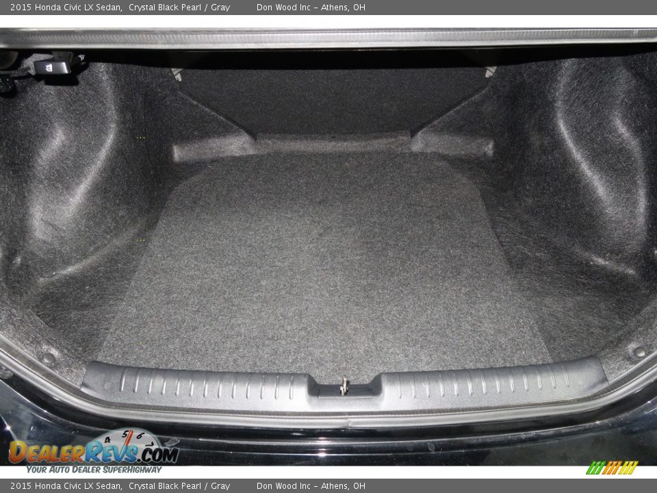 2015 Honda Civic LX Sedan Crystal Black Pearl / Gray Photo #23