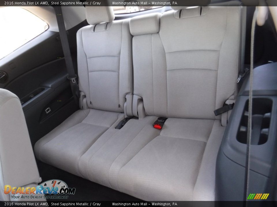 2016 Honda Pilot LX AWD Steel Sapphire Metallic / Gray Photo #21