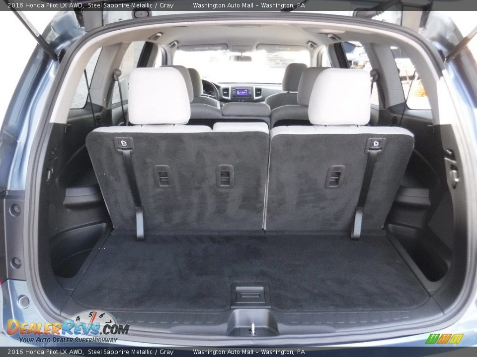 2016 Honda Pilot LX AWD Steel Sapphire Metallic / Gray Photo #22
