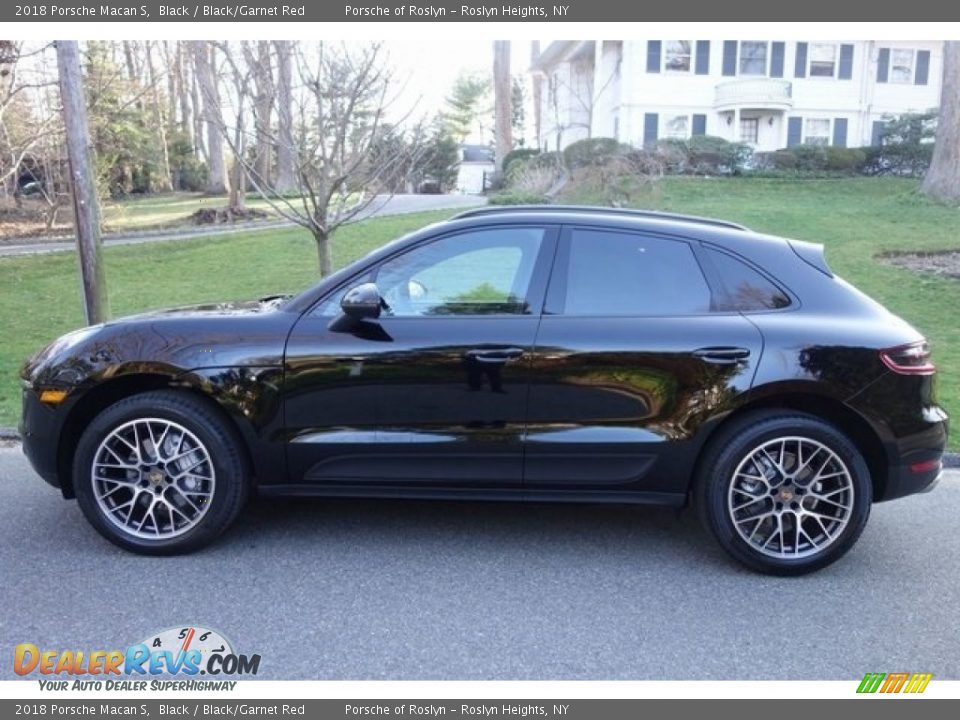 2018 Porsche Macan S Black / Black/Garnet Red Photo #4