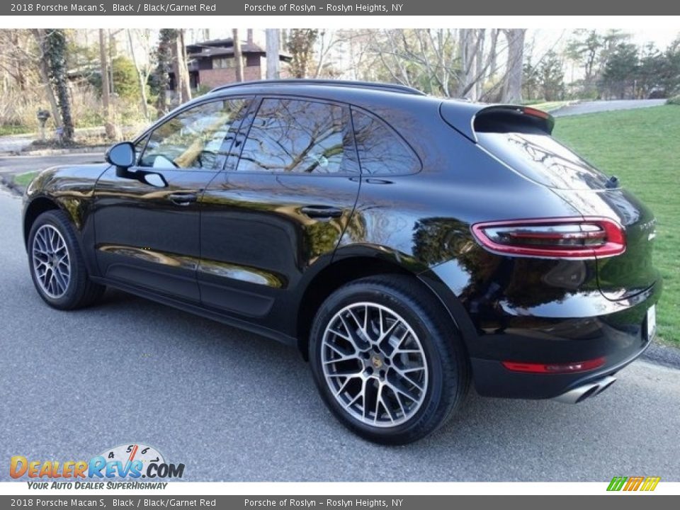2018 Porsche Macan S Black / Black/Garnet Red Photo #5